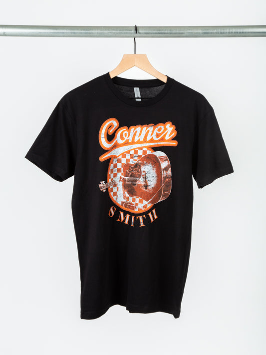 Black Checker Tee